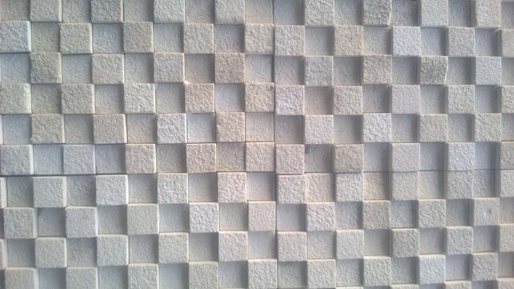 3D Mint Sandblast Stone Mosaic Tiles For Wall
